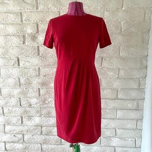 Vintage Neiman Marcus Red Silk Dress 4